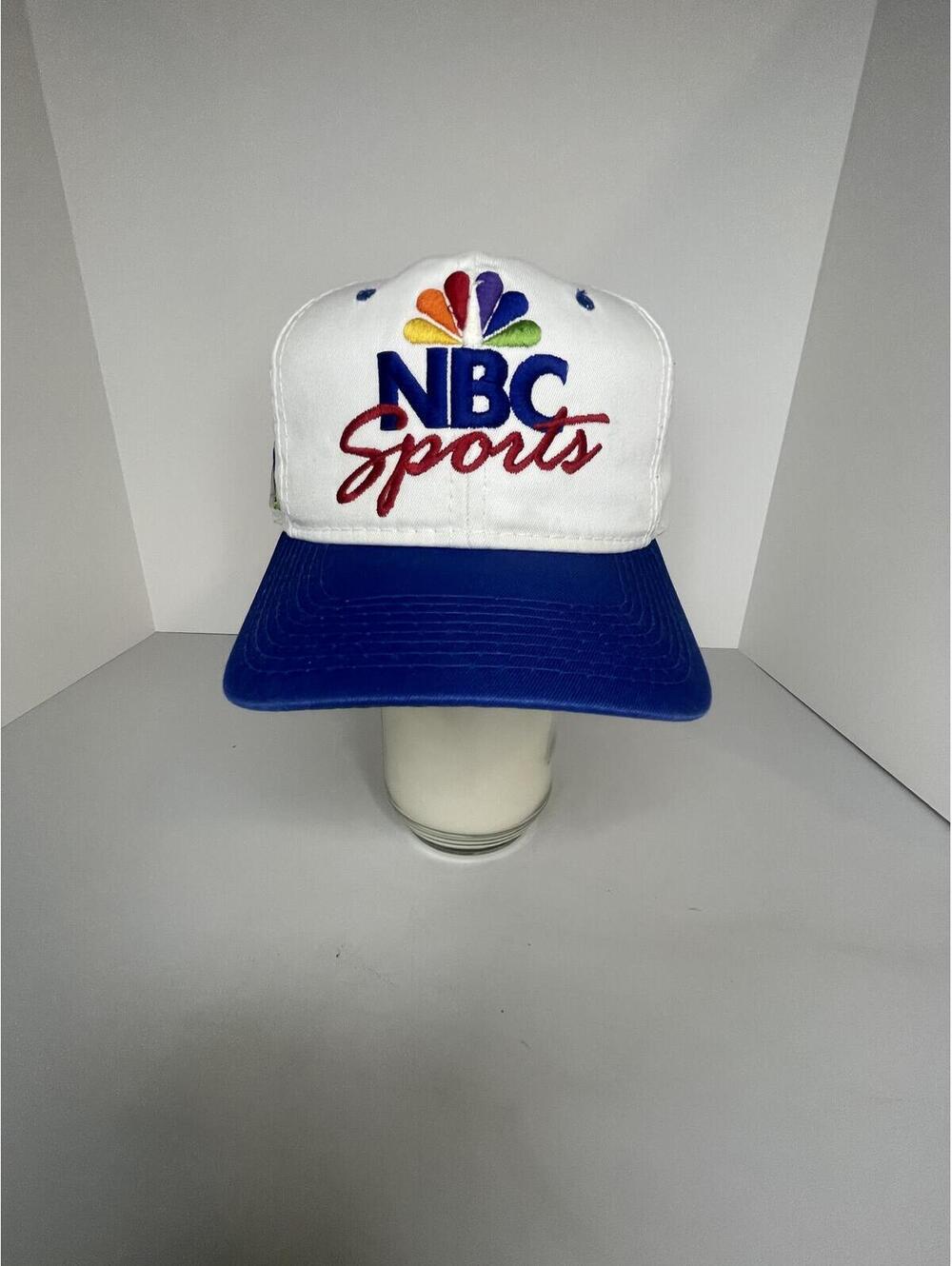 Vintage NBC Sports Hat Cap SnapBack Sports Specialties Script Peacock Korea